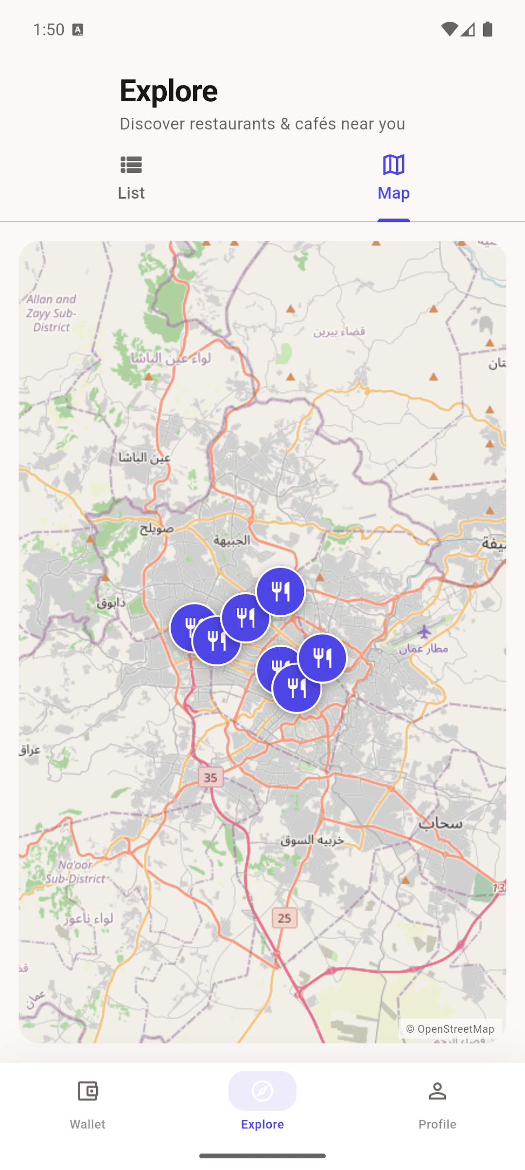Map view