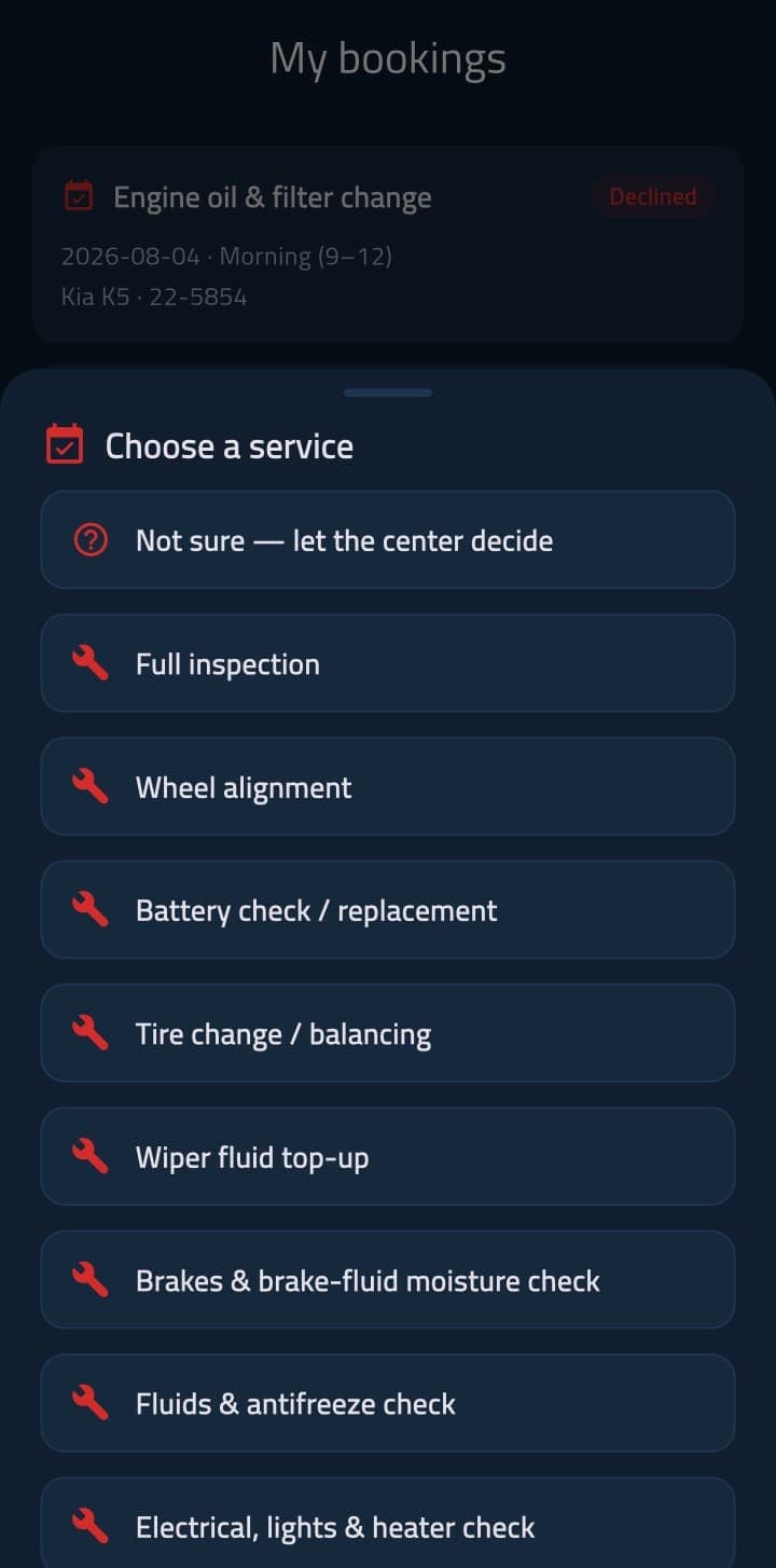 Pick a service